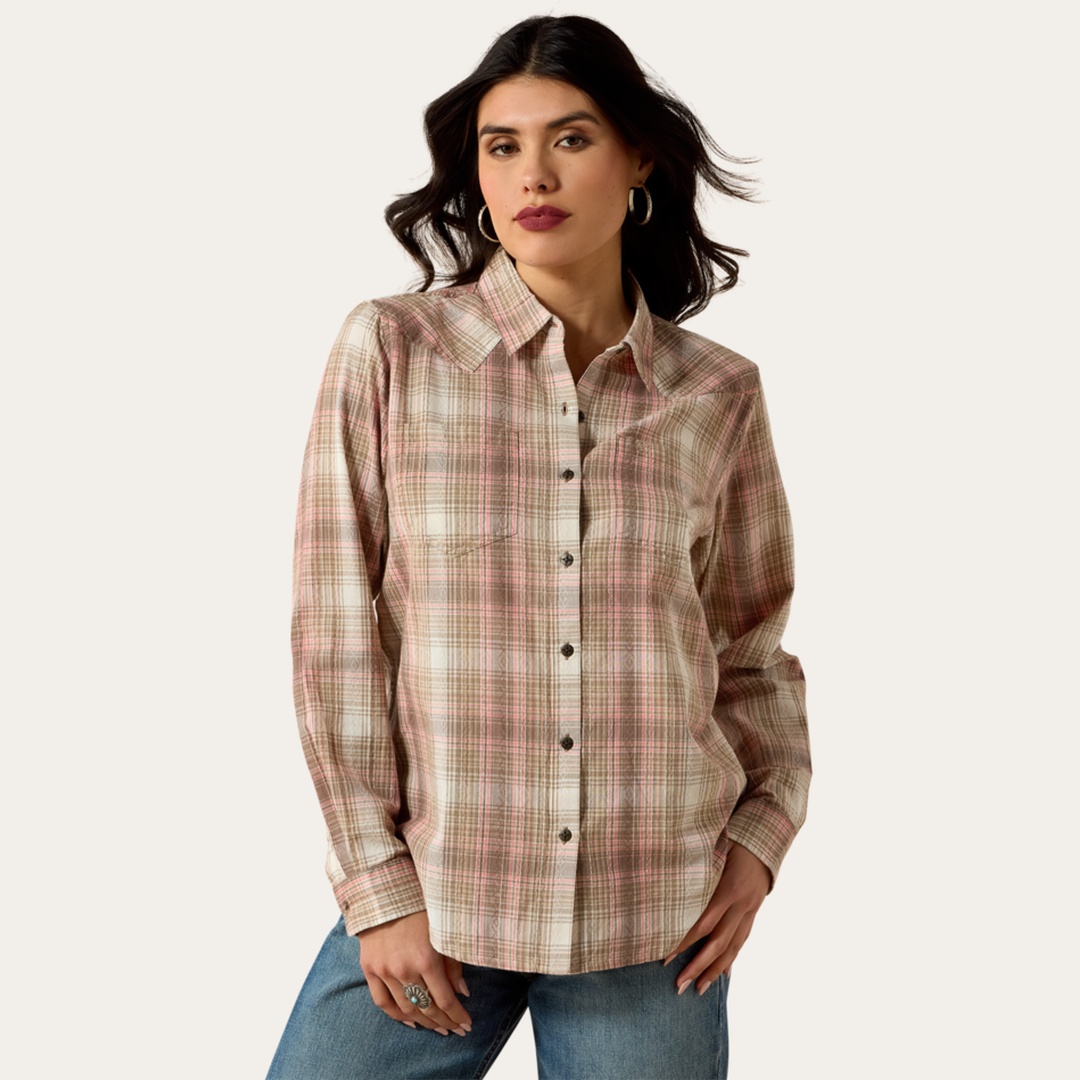 Camisa Feminina Ariat Billie Jean Manga Longa Relaxed Fit 10071524 — foto 1