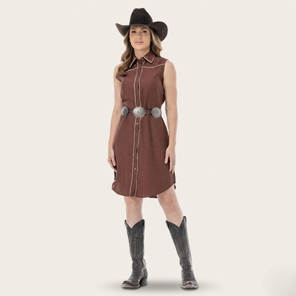 Vestido Zenz Coffee Feminino ZW0126049 — foto 1